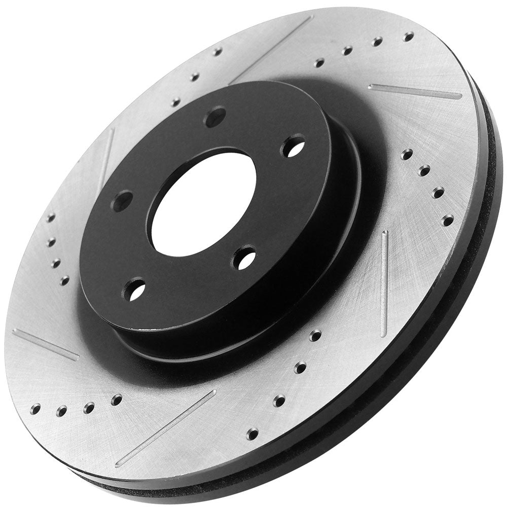 Nissan 350Z Infiniti G35 REAR Disc DRILLED Brake Rotors