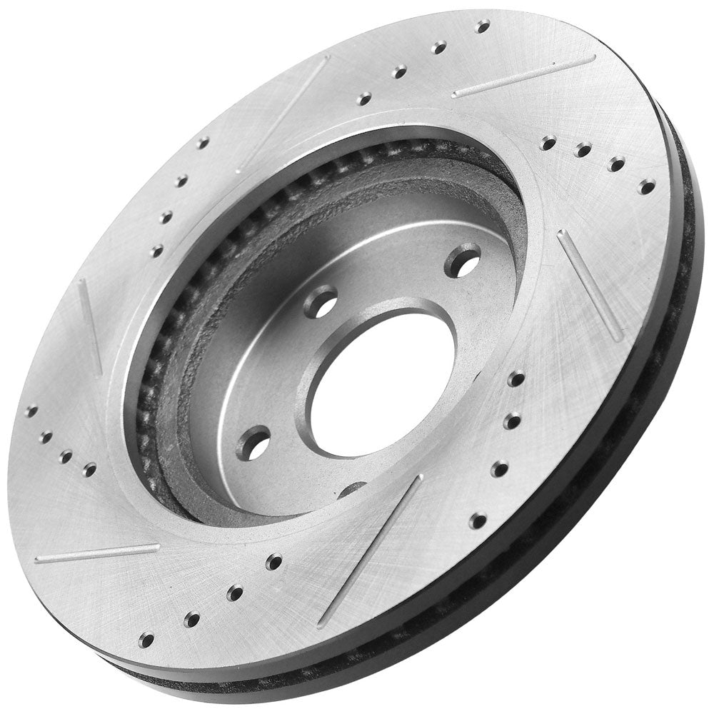 Nissan 350Z Infiniti G35 REAR Disc DRILLED Brake Rotors