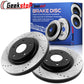Nissan 350Z Infiniti G35 REAR Disc DRILLED Brake Rotors