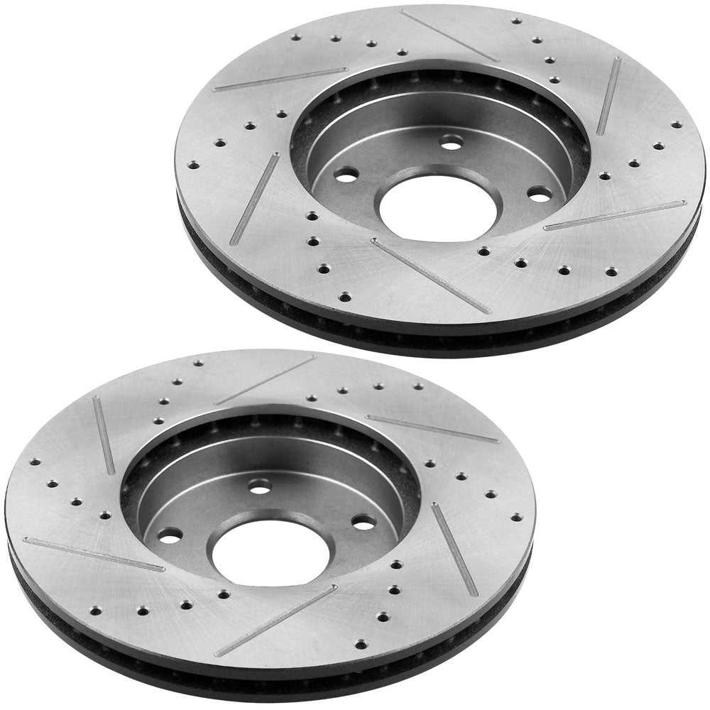 Toyota Prius Pontiac Vibe Lexus Rear Coated Brake Rotors Brake Pads