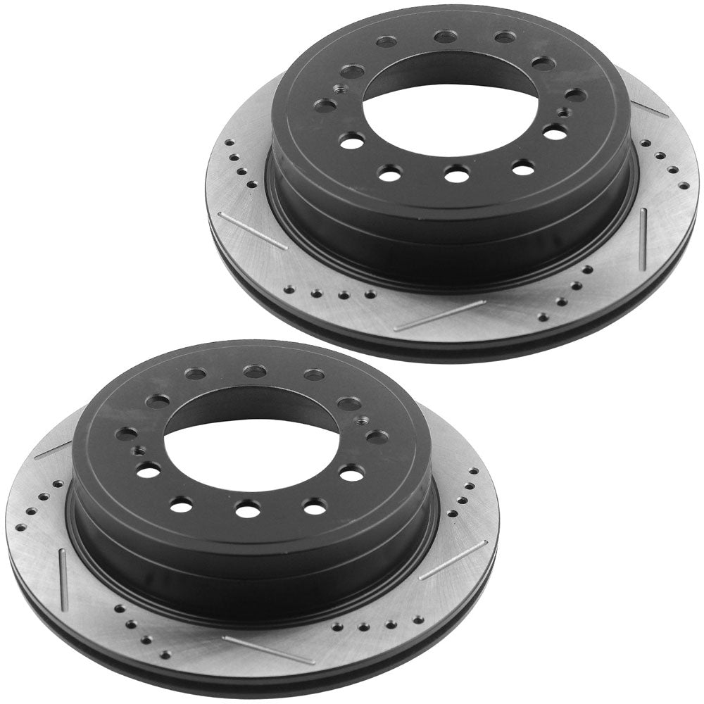 Toyota 4Runner Lexus GX460 REAR Drilled Brake Rotor