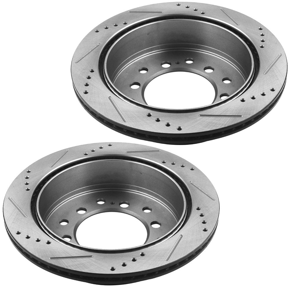 Toyota 4Runner Lexus GX460 REAR Drilled Brake Rotor