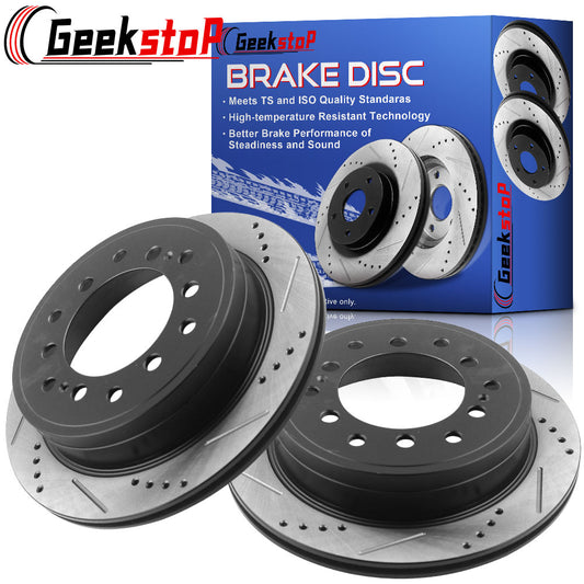 Toyota 4Runner Lexus GX460 REAR Drilled Brake Rotor