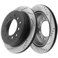 Toyota 4Runner Lexus GX460 REAR Drilled Brake Rotor
