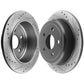 Jeep Commander Grand Cherokee REAR DRILLED Brake Rotors