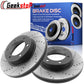 Jeep Commander Grand Cherokee REAR DRILLED Brake Rotors