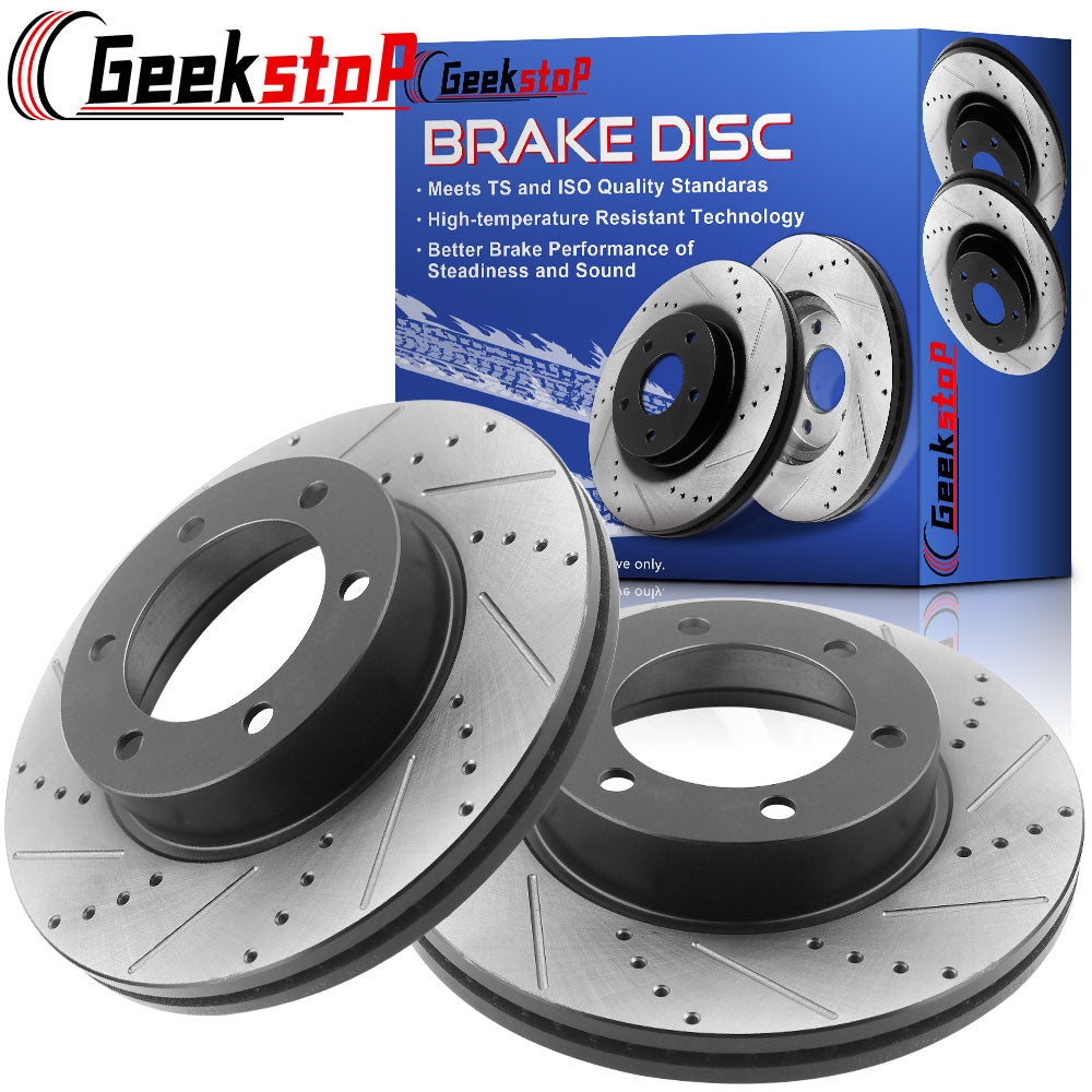 Jeep Commander Grand Cherokee REAR DRILLED Brake Rotors