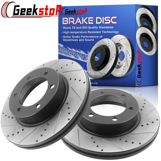 Jeep Commander Grand Cherokee REAR DRILLED Brake Rotors