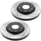 Chevrolet Camaro Rear Drill Slot Brake Rotors Ceramic Pads