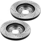 Chevrolet Camaro Rear Drill Slot Brake Rotors Ceramic Pads