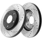 Chevrolet Camaro Rear Drill Slot Brake Rotors Ceramic Pads