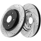 CTS Chevy Camaro Rear Drilled Brake Rotors Brake Pads