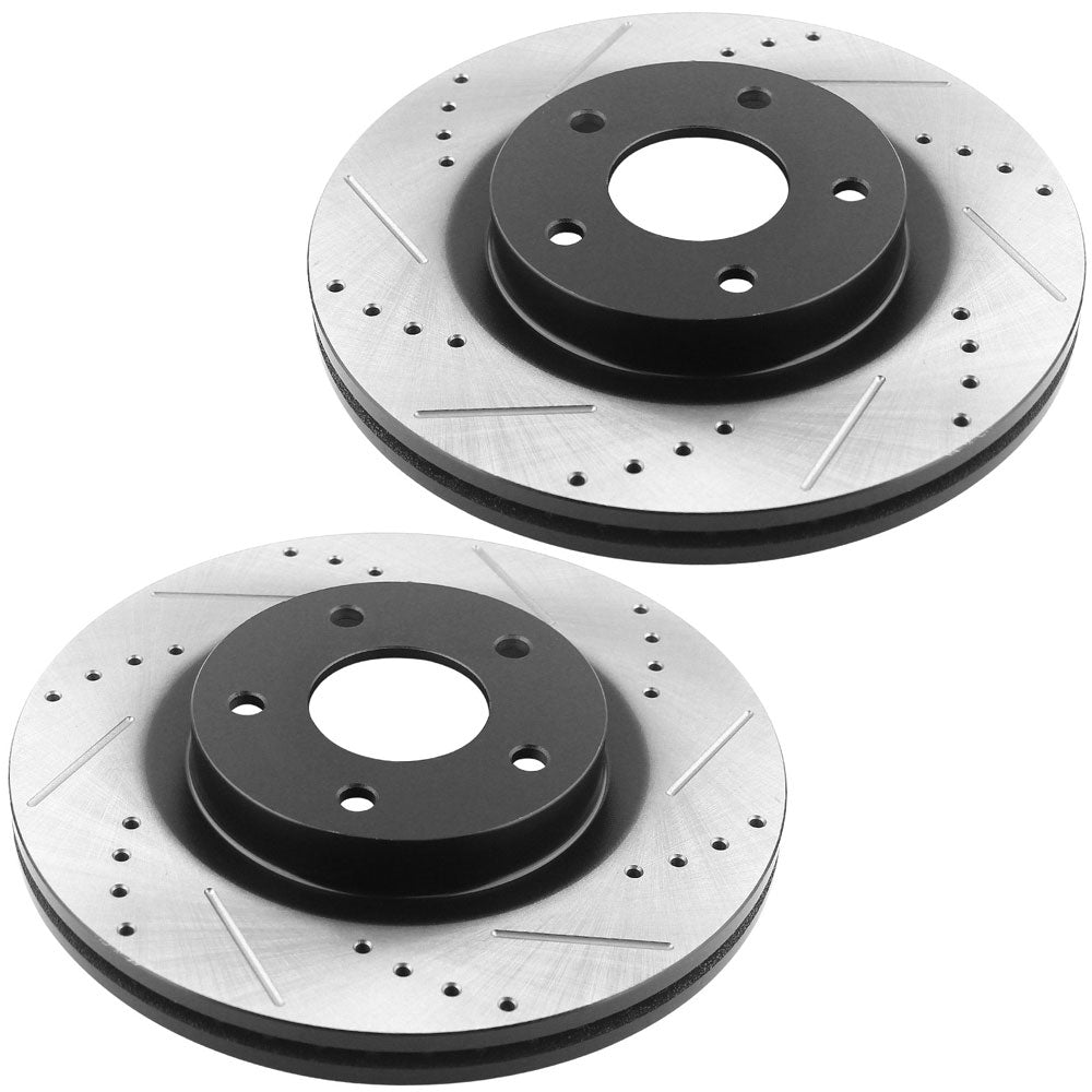 Dodge Nitro Jeep Liberty Front Drilled Brake Rotors