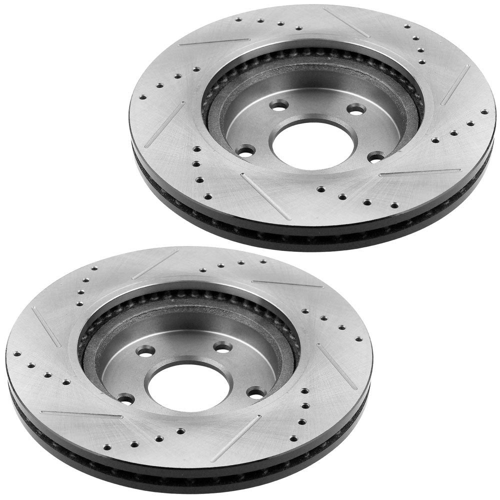Dodge Nitro Jeep Liberty Front Drilled Brake Rotors