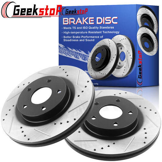 Dodge Nitro Jeep Liberty Front Drilled Brake Rotors