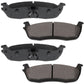Ford Expedition F150 Navigator 2WD REAR DRILLED Brake Rotors Ceramic Pads