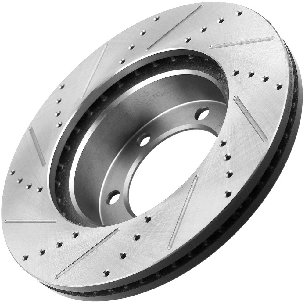 Expedition Navigator REAR E-Coated Drilled Brake Rotors Brake Pads