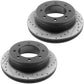 GEEKSTOP Drilled & Slotted Rear Brake Rotors fits for Replacement for Chevrolet Avalanche 2500 2002 - 2006, Chevrolet Silverado 1500, GMC Sierra 1500 2004, GMC Yukon XL 2500 2000 - 2005