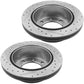 GEEKSTOP Drilled & Slotted Rear Brake Rotors fits for Replacement for Chevrolet Avalanche 2500 2002 - 2006, Chevrolet Silverado 1500, GMC Sierra 1500 2004, GMC Yukon XL 2500 2000 - 2005