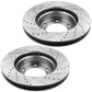 Chevy Express Silverado GMC Sierra 1500 Tahoe Rear Drilled Disc Brake Rotors