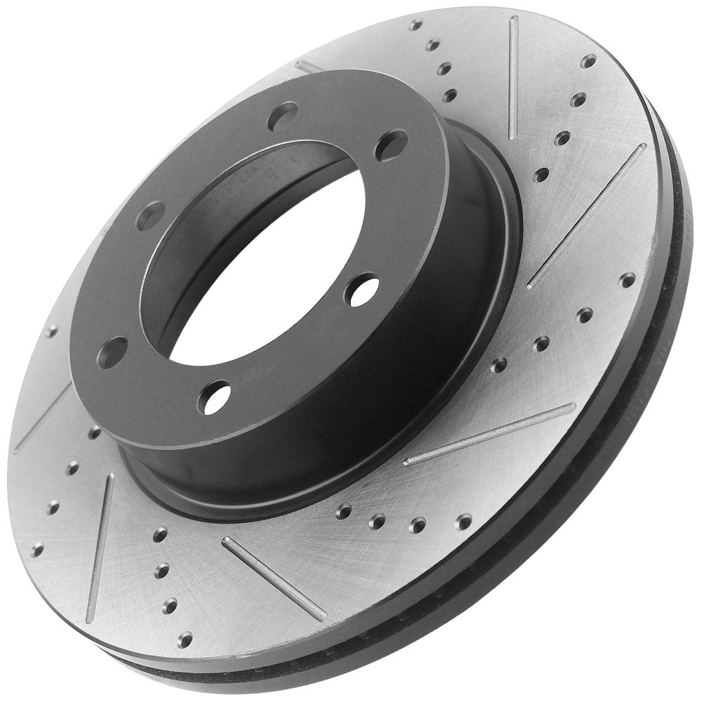 Chevy Express Silverado GMC Sierra 1500 Tahoe Rear Drilled Disc Brake Rotors