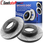 Chevy Express Silverado GMC Sierra 1500 Tahoe Rear Drilled Disc Brake Rotors