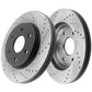 Chevy Silverado 1500 Tahoe GMC Yukon Rear Drilled Brake Rotors