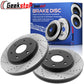 Chevy Silverado 1500 Tahoe GMC Yukon Rear Drilled Brake Rotors