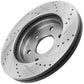 Chevy Traverse Enclave Acadia Outlook Rear Drilled Slotted Brake Rotors