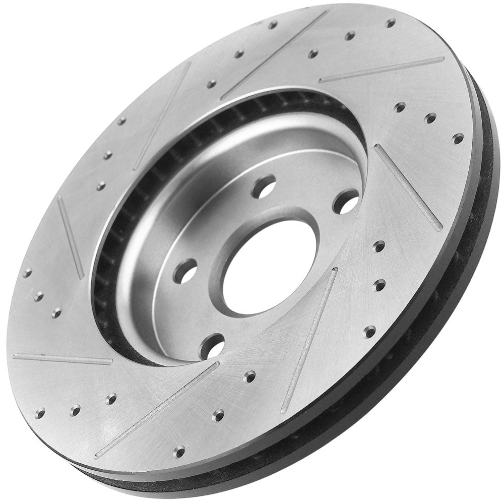Chevrolet Equinox GMC Terrain Rear Drill Slot Brake Rotors Pads