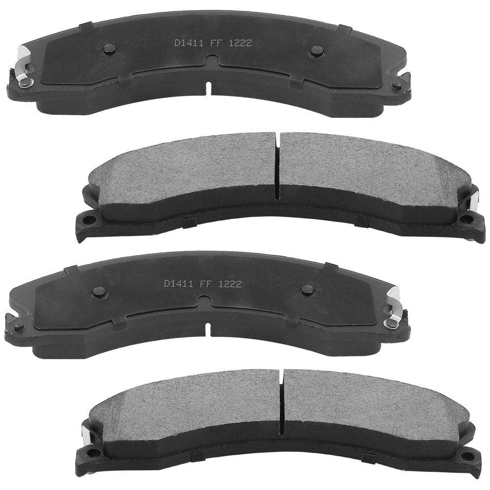 Silverado Sierra 2500 3500 HD Rear Drill Slot Brake Rotors Brake Pads