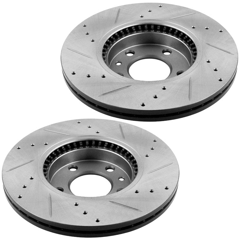 Ford Fusion/Lincoln MKZ/Mazda 6 2006-2012 Front Coated Rotors plus Brake Pads