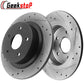 Chevy Malibu HHR Pontiac G6 Saturn Ion Aura REAR Drilled Brake Rotors