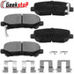 Honda Odyssey Pilot Acura MDX ZDX Rear Ceramic Brake Pads Hardware