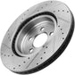 Dodge Charger V8 5.7L 2006-2019 345mm Front Drilled Slotted Rotors plus Brake Pads