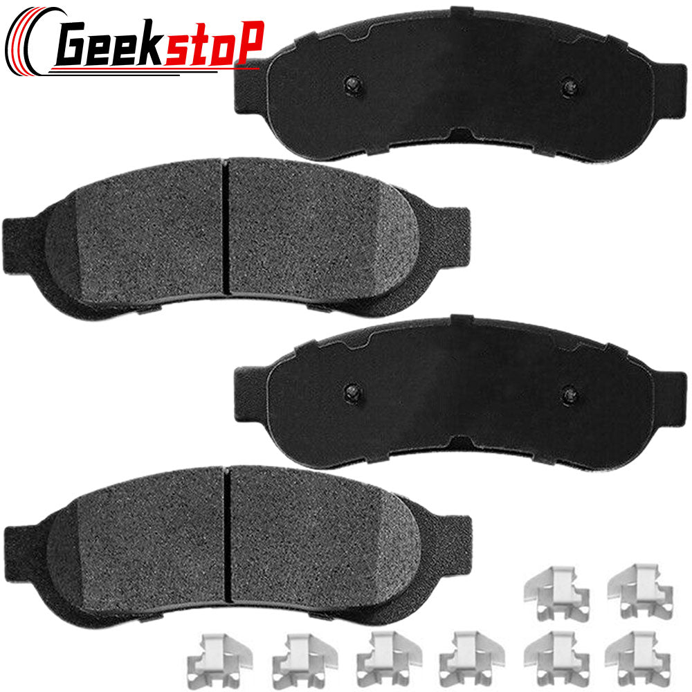 Ford F-250 F-350 F-450 Super Duty Rear Ceramic Brake Pads Hardware