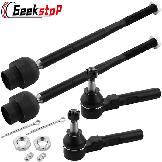 Geekstop Front Inner & Outer Tie Rod Ends 2004 - 2012 Chevrolet Malibu, 2005 - 2010 Pontiac G6, 2007 - 2009 Saturn Aura