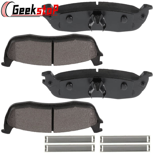 Geekstop Ceramic Rear Brake Pads Kit 1997-2002 Ford Expedition, 1996-2003 Ford F-150, 1997-1999 Ford F-250, 1998-2002 Lincoln Navigator- 4pcs