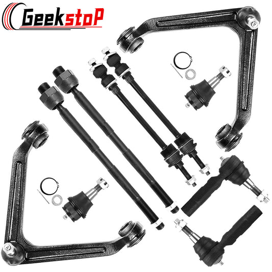 Geekstop Front Upper Control Arm Tie Rod Kit 2002-2005 Dodge Ram 1500 4X4 / 5-Lug (Excludes Extended Crew Cab)
