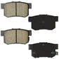 Honda Accord Acura TSX Rear Drilled Brake Rotors Ceramic Pads Pads