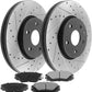 Buick Lacrosse Brake Rotor Kits 2010–2018 – Front and Rear BRF12062120BK - D1421