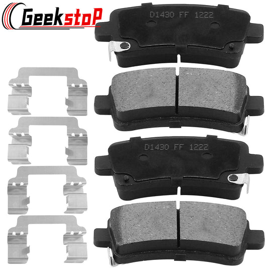 Chevy Malibu Allure Lacrosse Regal Rear Ceramic Brake Pads Hardware