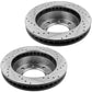 Chevy GMC Sierra Silverado 2500 3500 Front Drilled Disc Brake Rotors