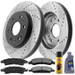 Cadillac Escalade Brake Rotor Kits 2005–2020 – Front and Rear BRF12066057BK - D1363CF