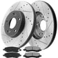 Chrysler 200 Brake Rotor Kits 2011–2014 – Front and Rear BRF12046068BK - D866