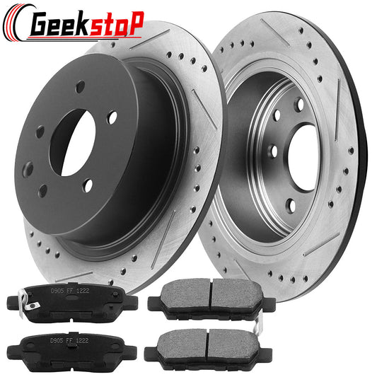 Nissan Altima Rear Brake Rotors Ceramic Pads