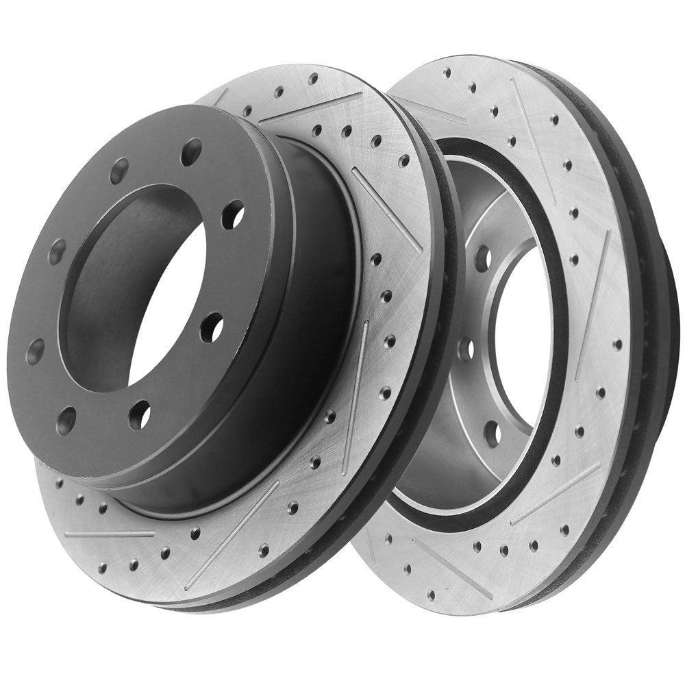 Rear Brake Rotors Ceramic Pads Chevrolet Avalanche 2500 Express 2500 3500