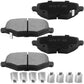 Geekstop Ceramic Rear Brake Pads Kit 2012-2016 Chrysler Town & Country, 2012-2016 Dodge Grand Caravan, 2012-2015 Ram C/V, 2013-2014 Volkswagen Routan - 4pcs