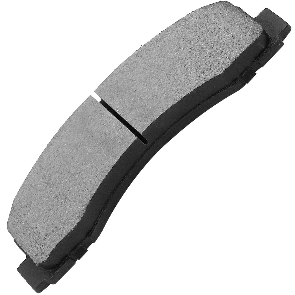 Geekstop ceramic rear brake pads kit for 2004-2012 Ford F-150 and 2006-2008 Lincoln Mark LT, featuring multiple brake pads and installation components for enhanced braking performance, durability, and quiet operation.