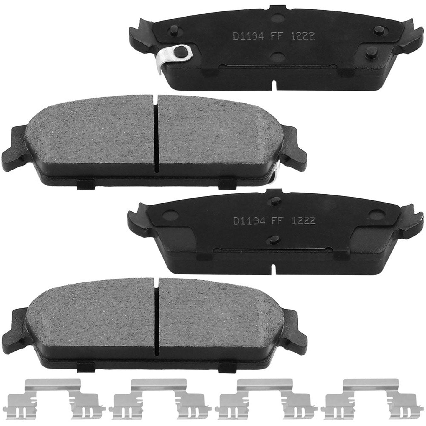 Chevy Avalanche Silverado Suburban Sierra 1500 Yukon Rear Ceramic Brake Pads